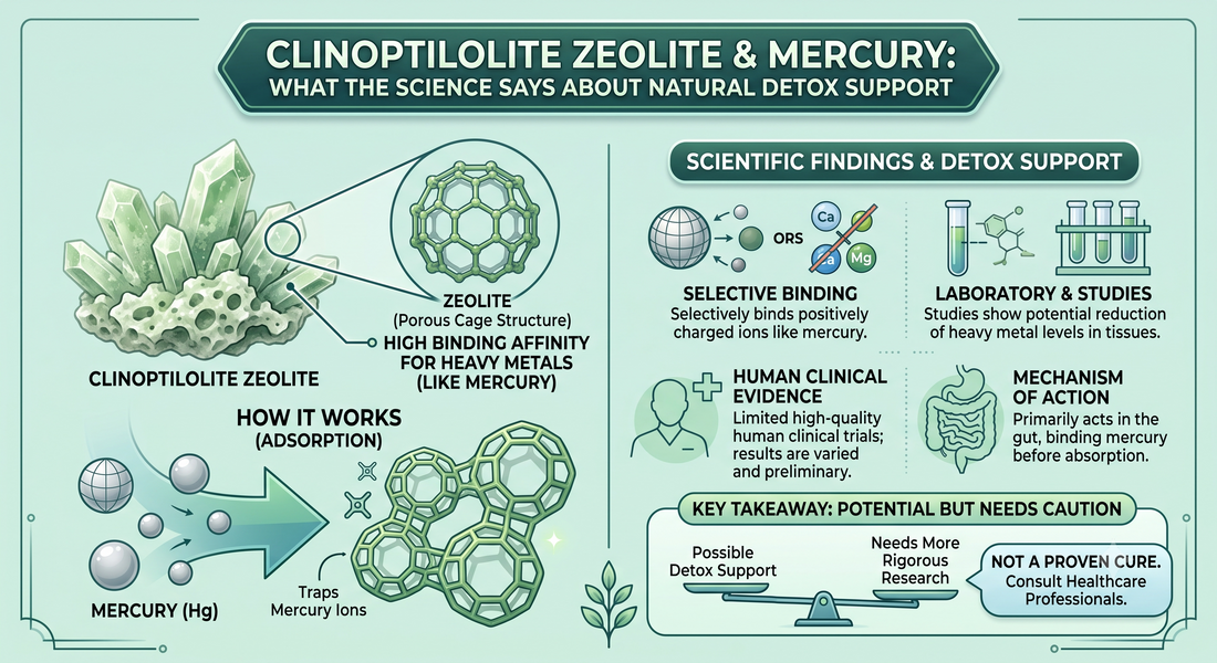 Clinoptilolite Zeolite and Mercury: What the Science Says About Natural Detox Support
